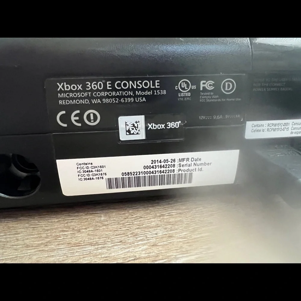 Microsoft Xbox 360 E Black 4GB Console